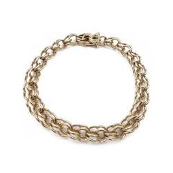 Tuotekuva Kultainen ranneketju, tuplalenkit 8mm 20cm