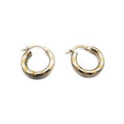 Tuotekuva Kultaiset rengaskorvakorut 3mm halkaisija 16mm, koristekuvio