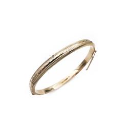 Tuotekuva Kultainen rannerengas 6mm halk. 63mm, koristekuvio