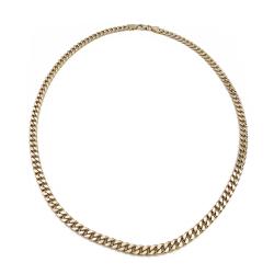 Tuotekuva Kultainen kaulaketju, panssari 5.5mm 50cm, ontto