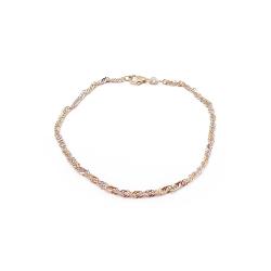 Tuotekuva Valko-/keltakultainen singapore ranne 19cm