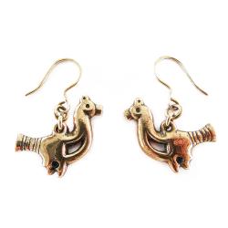 Tuotekuva Kalevala Koru Lintunen korvakorut pronssia