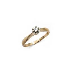 Tuotekuva Kultainen flakka timanttisormus 0.03ct 18,25mm