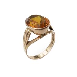 Tuotekuva Oranssikivellinen sormus vuodelta 1987, 19mm