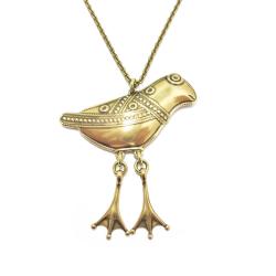 Tuotekuva Kalevala Koru Iso Hattulan linturiipus jalallinen 70cm, pronssi