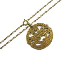 Tuotekuva Kalevala Koru Kuhmoisten kukot riipus 60cm, pronssi