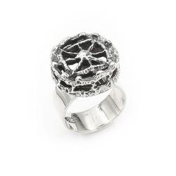 Tuotekuva P.Sarpaneva hopeinen Pitsi sormus halk.16mm