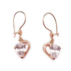 Tuotekuva Kultaiset sydänkorvakorut zirkoniat