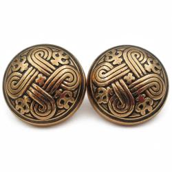 Tuotekuva Kalevala Koru Hannun vaakuna korvakorut tapilla, pronssi