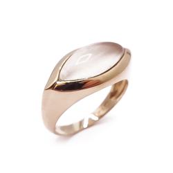 Tuotekuva Kultainen vaaleakivinen sormus tim.0,06ct 18mm