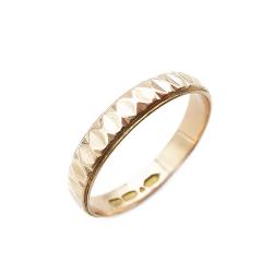 Tuotekuva 18K Kuvioitu sormus 19mm