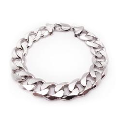 Tuotekuva Hopeinen panssariranneketju 22.5cm