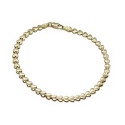 Tuotekuva Ranneketju sydämmet 18k   p.20cm