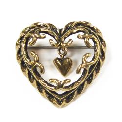 Tuotekuva Talon sydän pronssinen rintaneula