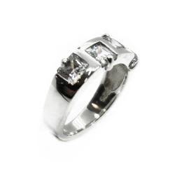 Tuotekuva Sormus neliön malliset zirkonit 18,75