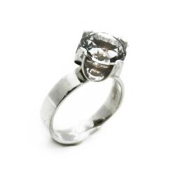 Tuotekuva Yksikivinen zirkoni sormus avoin malli v.76