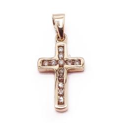 Tuotekuva Kultainen timanttiristi n.0,1ct