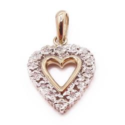 Tuotekuva Kultainen sydänriipus tim.0,07ct