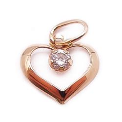 Tuotekuva Kultainen sydänriipus zirkonia