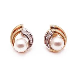 Tuotekuva Kultaiset timantti-helmikorvakorut 0,01ct