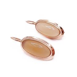 Tuotekuva Kultaiset vaaleakiviset korvakorut v.-60