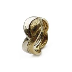 Tuotekuva 18K kaksivärinen kultasormus 16,5mm