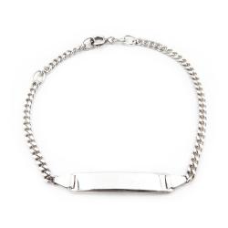 Tuotekuva Hopeinen laattaranneketju 15,5-17,5 cm