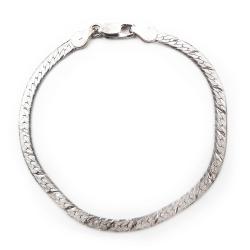 Tuotekuva Hopeinen litistetty ranneketju,19 cm