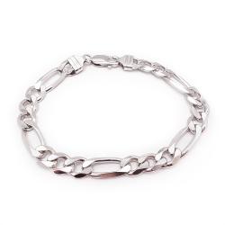 Tuotekuva Hopeinen figaro rannekoru 22cm