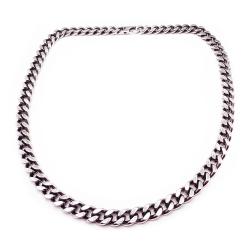 Tuotekuva Hopeinen oksidoitu panssariketju 60cm