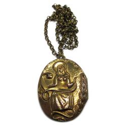 Tuotekuva Kalevala Koru Pohjanneito/Madonna riipus, ketju 70cm pronssi