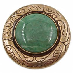 Tuotekuva Kalevala Koru solki-1616 vihreällä graniitilla, pronssi