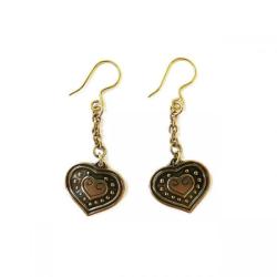 Tuotekuva Kalevala Koru Euran sydän korvakorut, pronssi