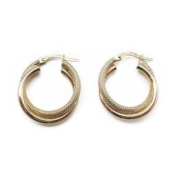 Tuotekuva Kultaiset korvakorut 4x20mm saranalukolla