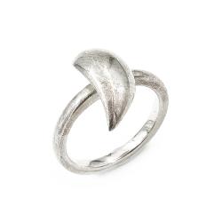 Tuotekuva Hopeasormus, lehti halk.16mm