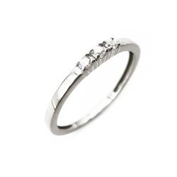 Tuotekuva Valkokultainen timanttisormus 0,09ct 17,75mm