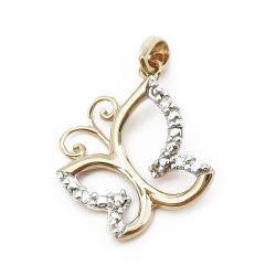 Tuotekuva Perhonen riipus kirkkain kivin