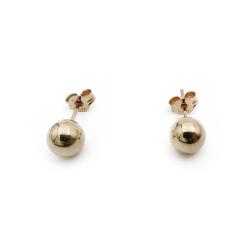 Tuotekuva kultaiset pallo korvakorut 6mm