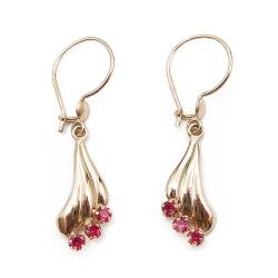 Tuotekuva Punakivelliset koukkukorvakorut