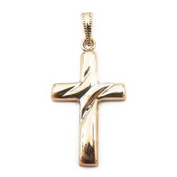 Tuotekuva Valko/keltakultainen risti