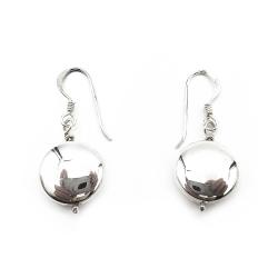 Tuotekuva Hopeiset ympyränmalliset koukkukorvakorut