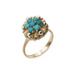 Tuotekuva Turkoosikivellinen sormus 16,25mm