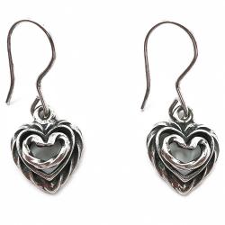 Tuotekuva Kalevala koru Talon sydän korvakorut koukku hopea