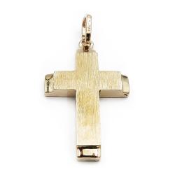 Tuotekuva Kultainen riipus, risti 27mm, kaksipuolinen