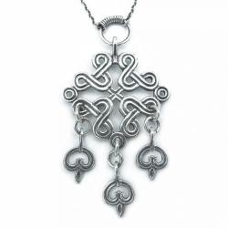 Tuotekuva Kalevala Koru Karjalainen nauhapunos riipus, ketju 70cm v.-98