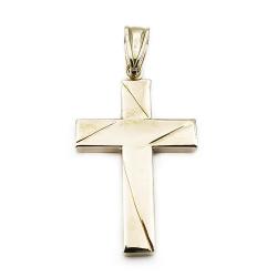 Tuotekuva Kultainen ristiriipus 23mm, viistoleikkaus