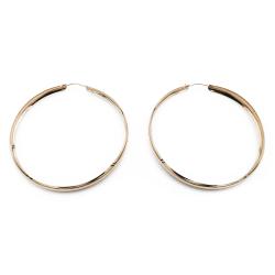 Tuotekuva Kultaiset rengaskorvakorut, puolipyöreä 3,2mm