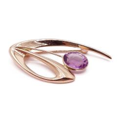 Tuotekuva Kultainen lilakivinen rintaneula v.-60