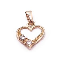 Tuotekuva Kultainen sydänriipus zirkoniat