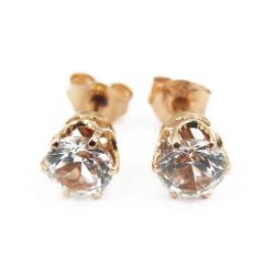 Tuotekuva Kultaiset korvanapit,kirkkaat kivet, 5mm